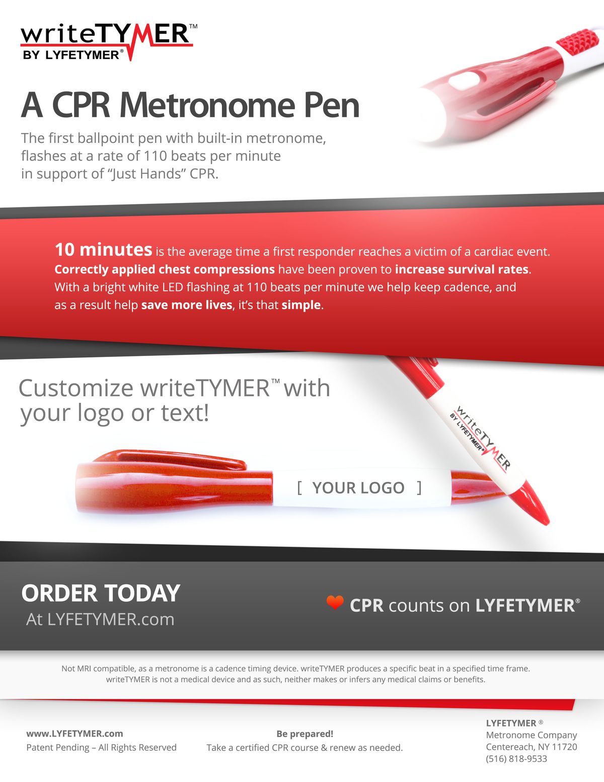 NEW Product CPR Metronome Pen from Lazarus Medical Group